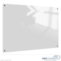 Pizarra de Vidrio Sólida Blanca Claro 100x200 cm