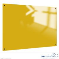 Pizarra de Vidrio Sólido Amarillo 120x240 cm